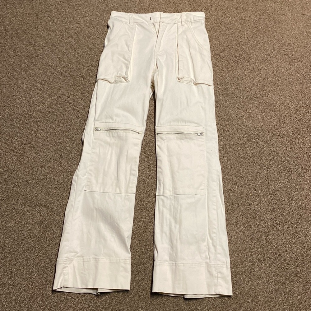 Forever 21 Cargo Pants; off white